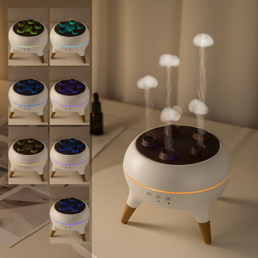 Humidificateur LED 250ml – Brume Relaxante & Lumière Zen