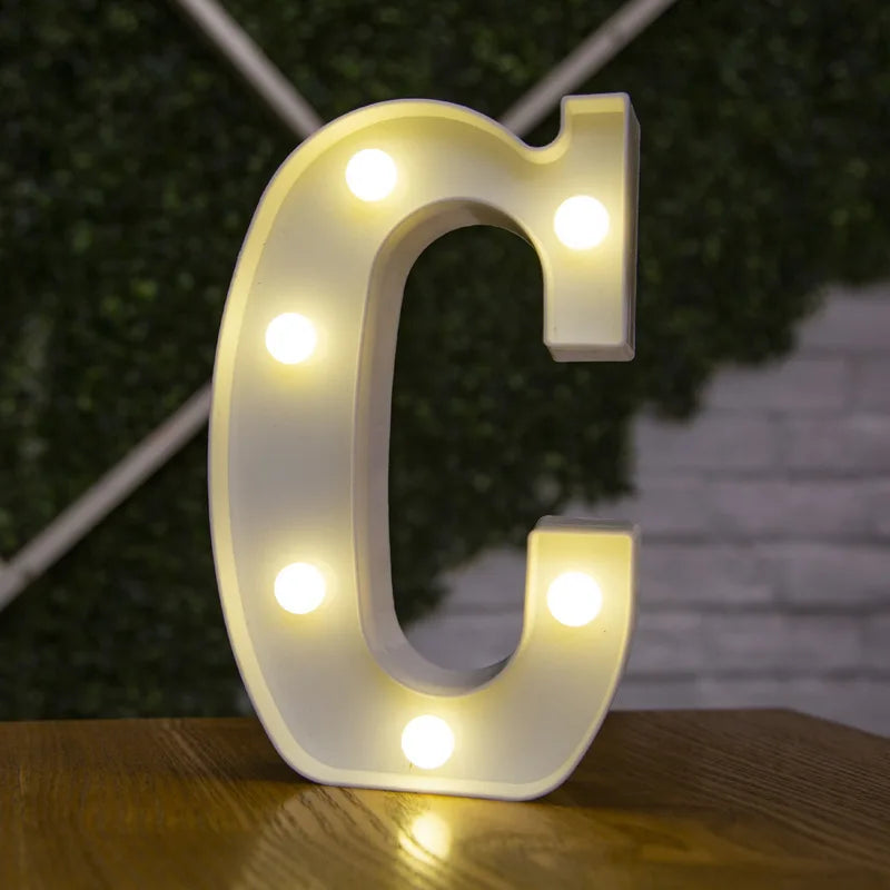 Lettre lumineuse LED — Alphabet & chiffres