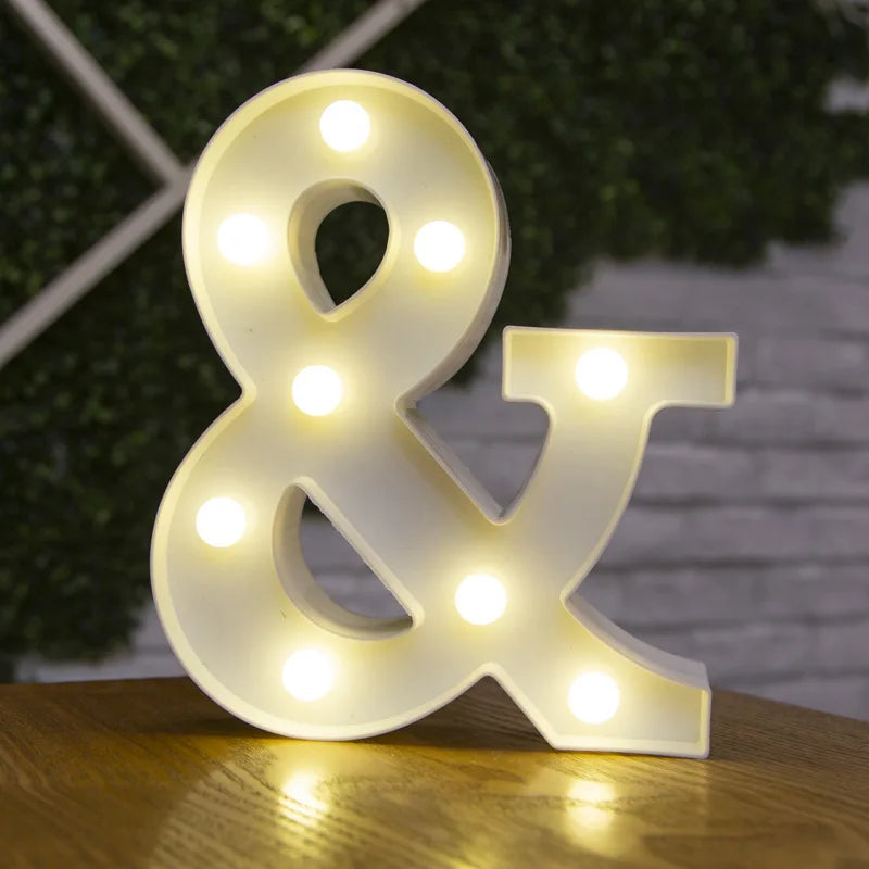 Lettre lumineuse LED — Alphabet & chiffres