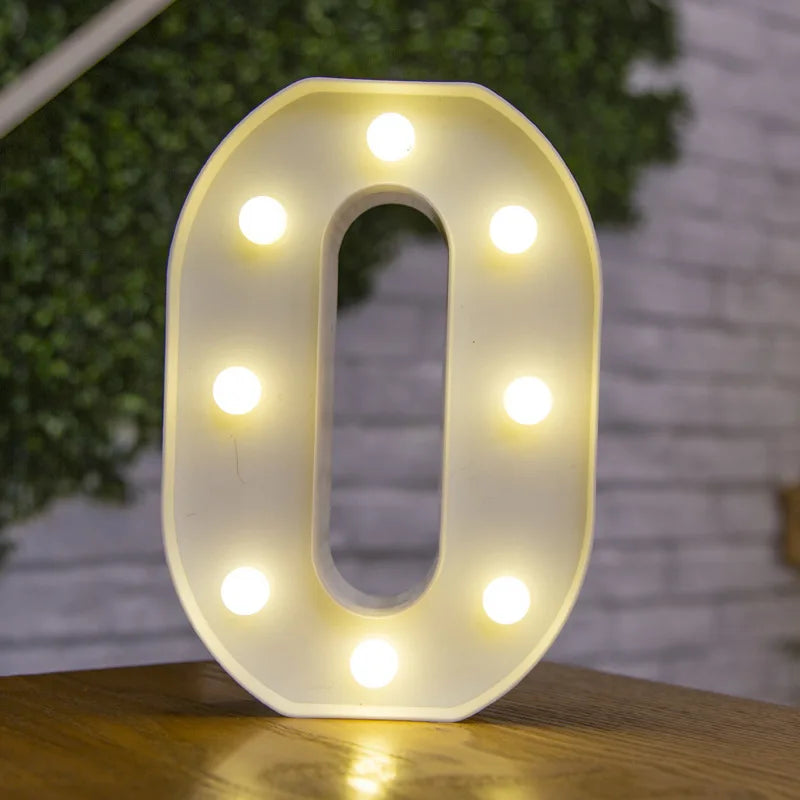 Lettre lumineuse LED — Alphabet & chiffres