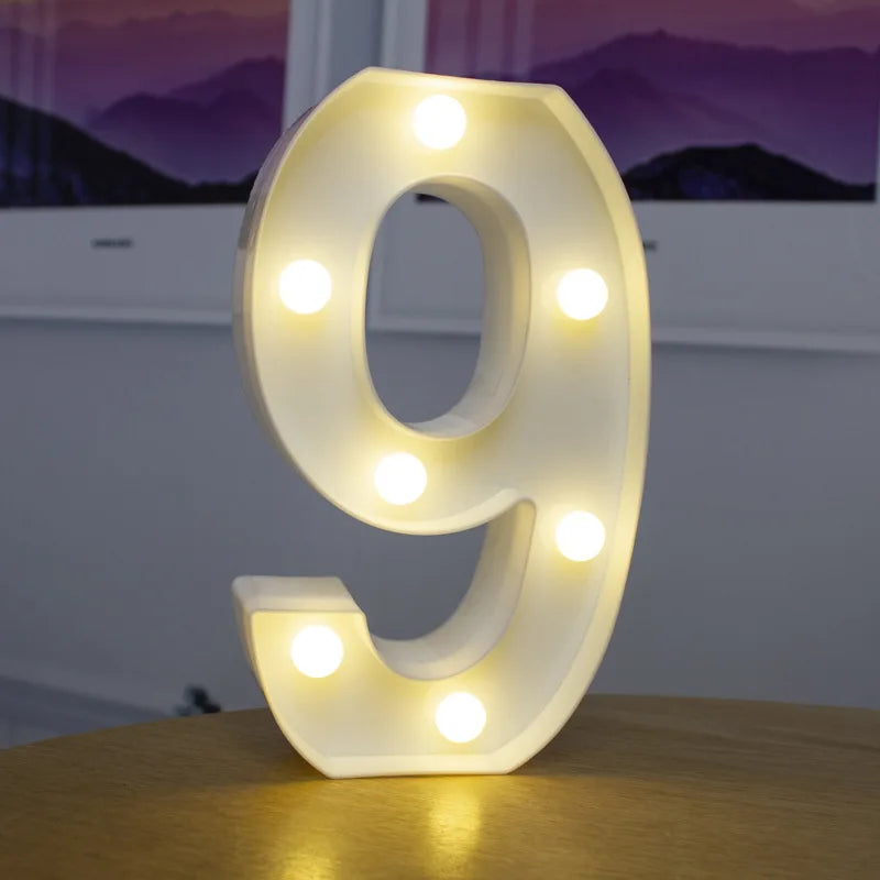 Lettre lumineuse LED — Alphabet & chiffres