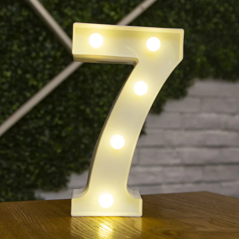 Lettre lumineuse LED — Alphabet & chiffres