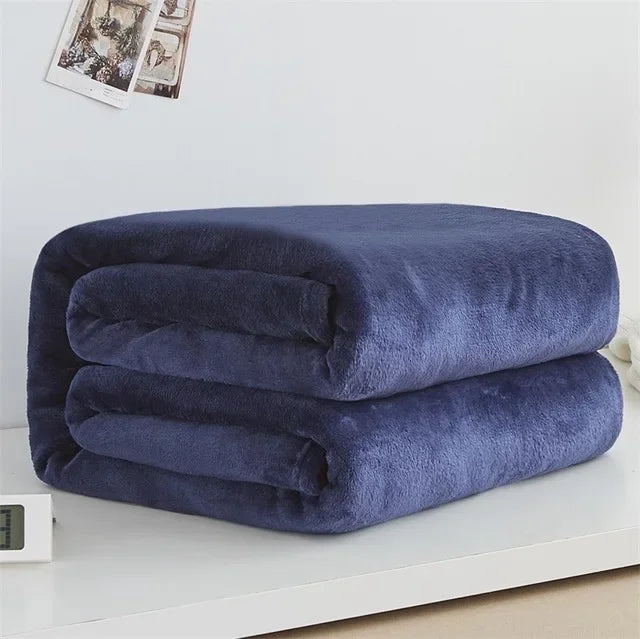 Plaid polaire microfibre – 100×140 & 150×200 – ultra-doux