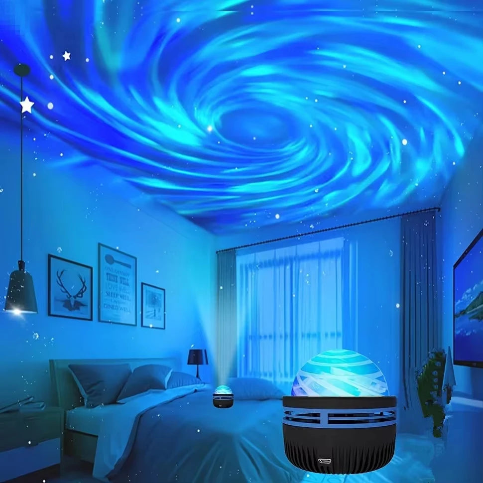 Projecteur Galaxie LED – Lumières Colorées pour Ambiance Nocturne et Décorative