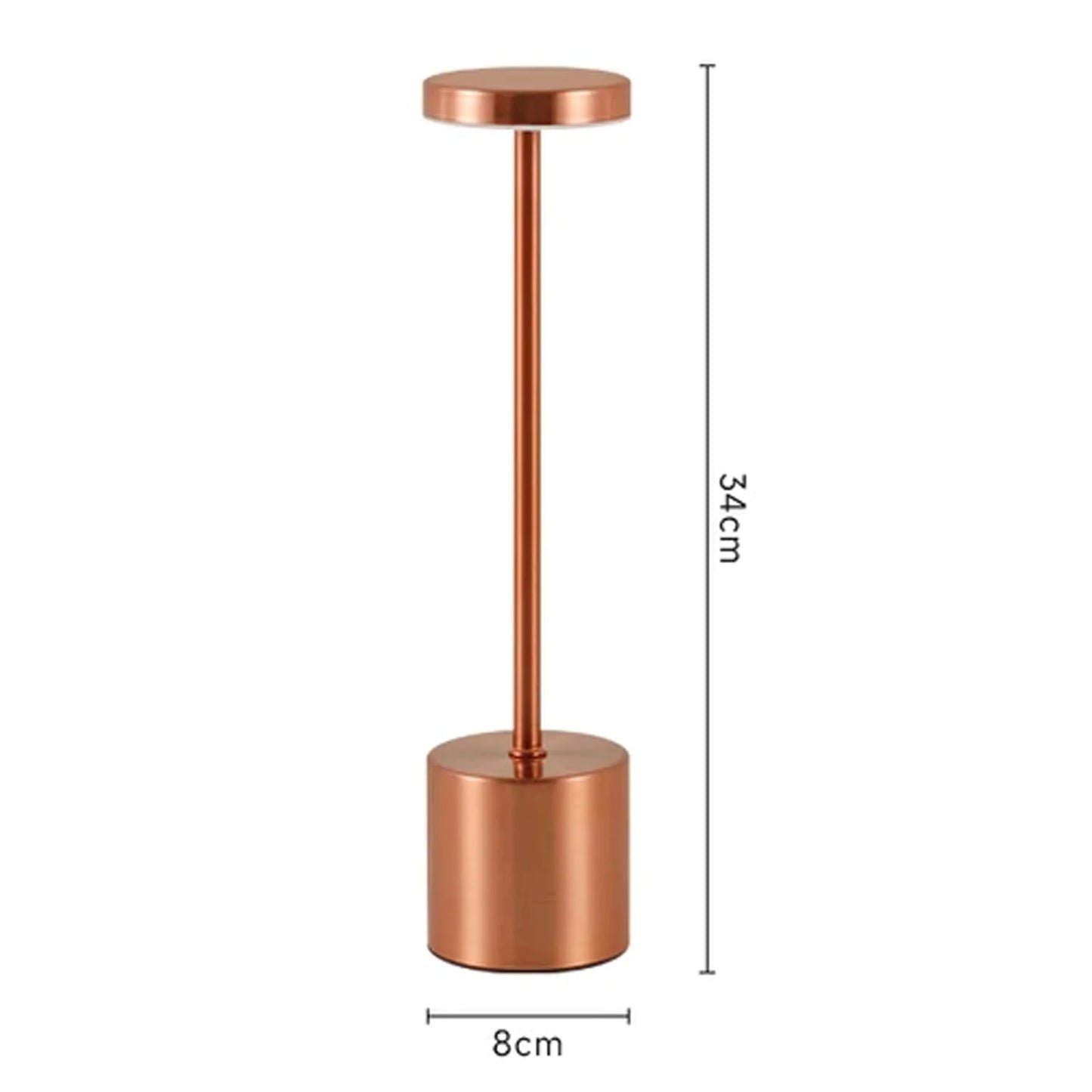 Lampe de chevet ou bureau sans fil – LED tactile rechargeable