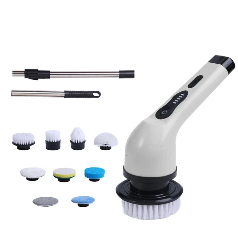 Brosse électrique Pro — Manche télescopique