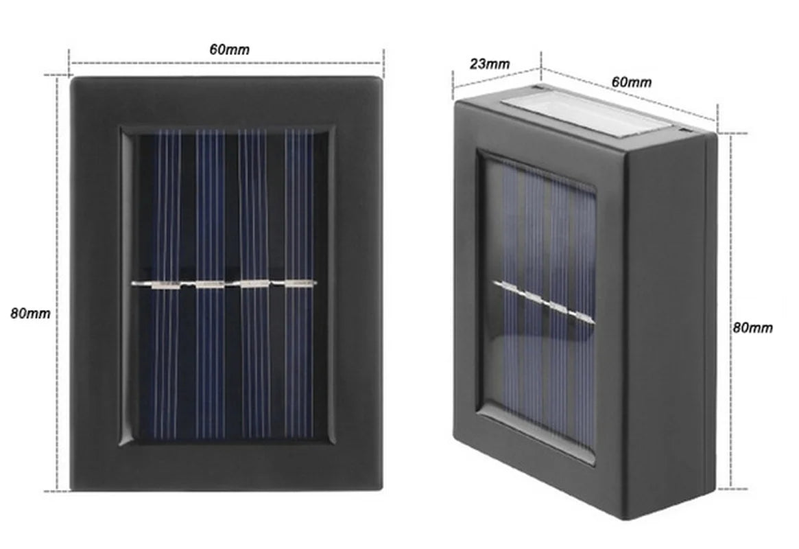 Lampes Murales Solaires à Faisceau LED – Éclairage Extérieur