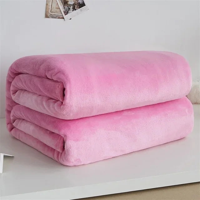 Plaid polaire microfibre – 100×140 & 150×200 – ultra-doux