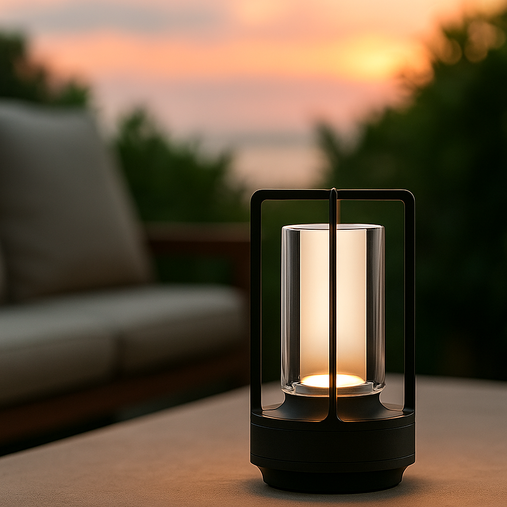Lampe LED cristal – Rechargeable & design raffiné
