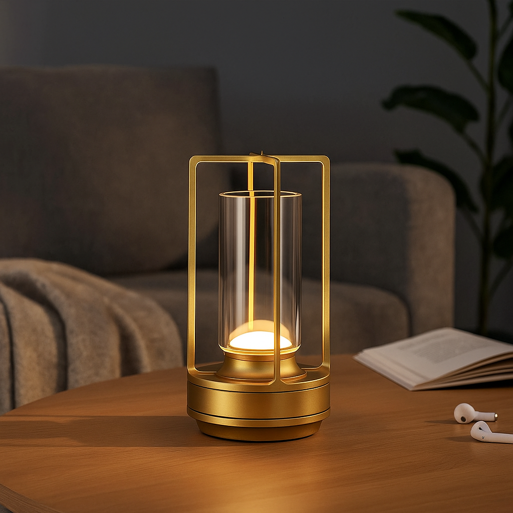 Lampe LED cristal – Rechargeable & design raffiné