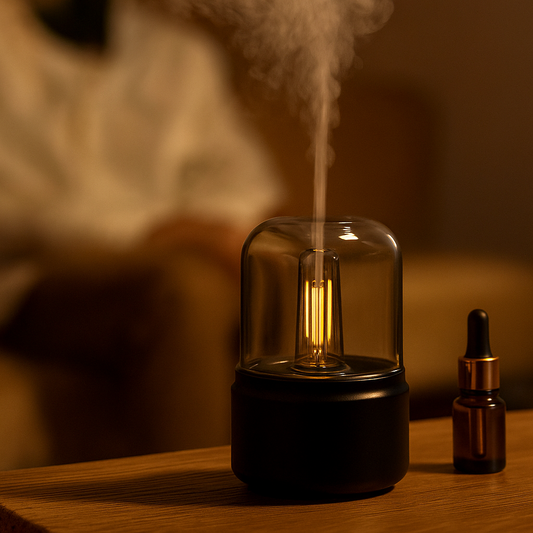 Diffuseur d’Huiles Essentielles LED – Humidificateur USB Silencieux