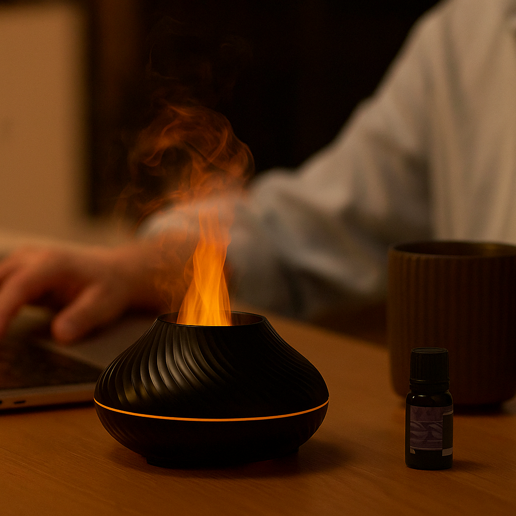 Diffuseur d’arôme LED effet volcan – Design et relaxation