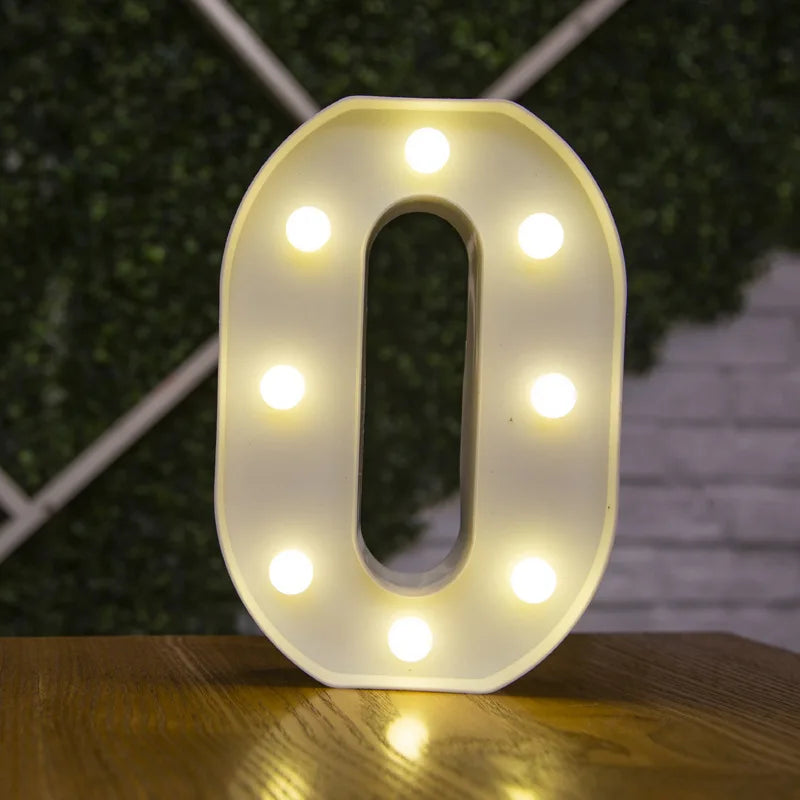 Lettre lumineuse LED — Alphabet & chiffres