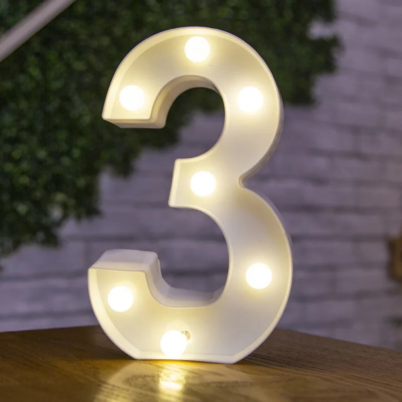 Lettre lumineuse LED — Alphabet & chiffres