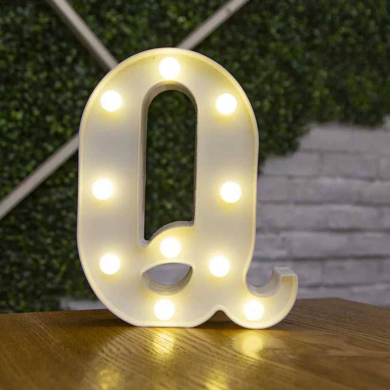 Lettre lumineuse LED — Alphabet & chiffres