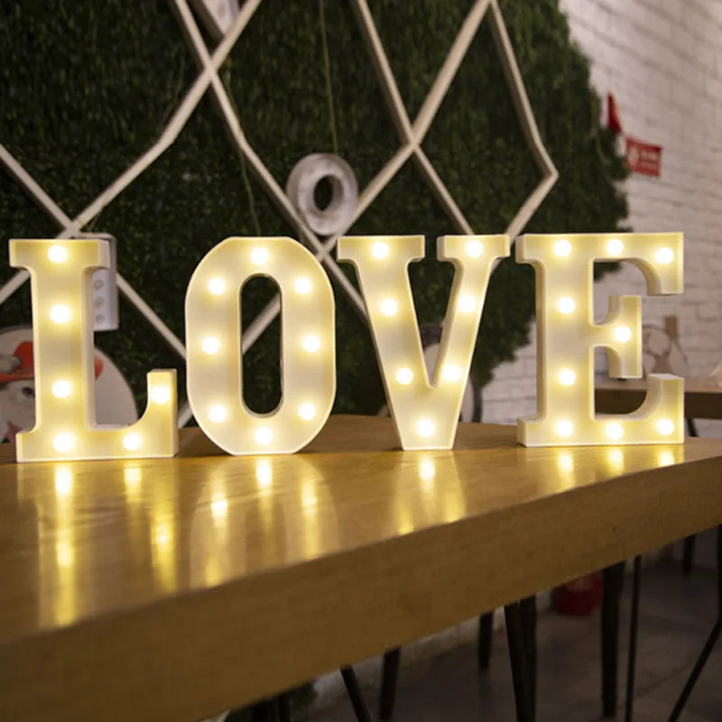 Lettre lumineuse LED — Alphabet & chiffres