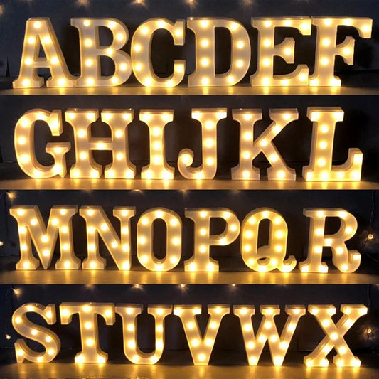 Lettre lumineuse LED — Alphabet & chiffres