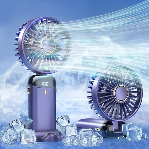 Ventilateur Portable Pliable, Silencieux, Rechargeable