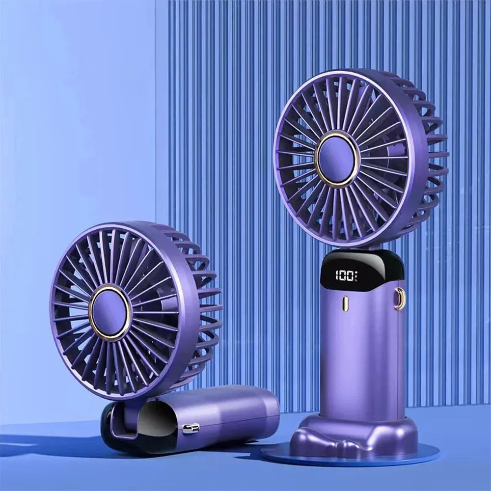 Ventilateur Portable Pliable, Silencieux, Rechargeable