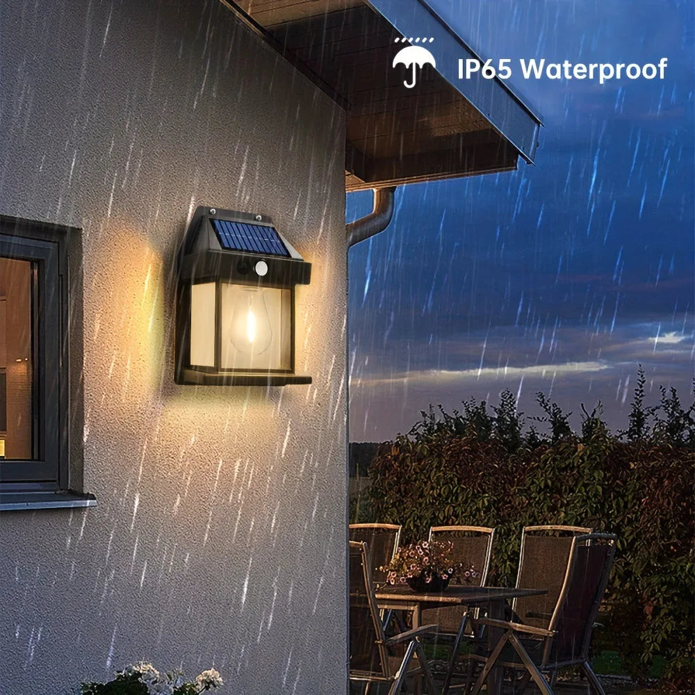Lampe murale solaire extérieure avec capteur de mouvement