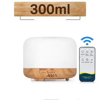 Diffuseur huiles essentielles LED avec télécommande – Humidificateur & lumière