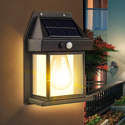 Lampe murale solaire extérieure avec capteur de mouvement