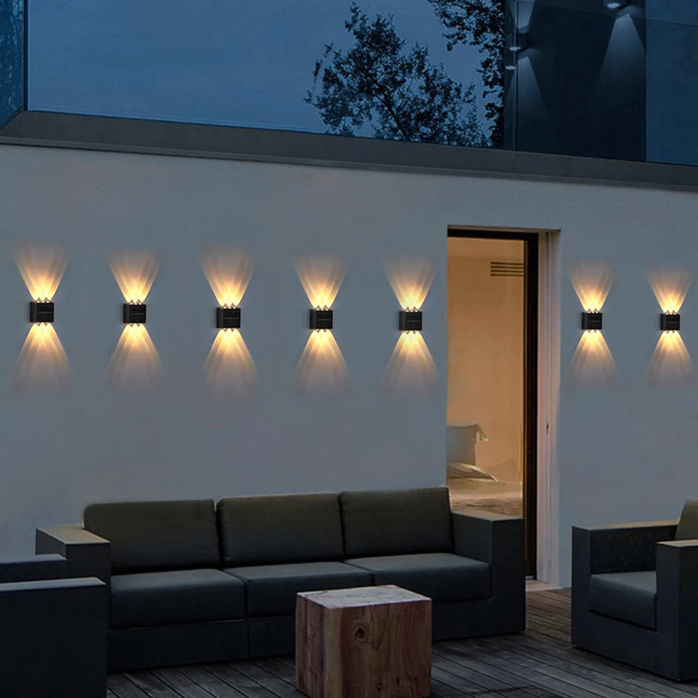 Lampes LED solaires murales – Étanches & automatiques pour jardin