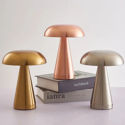 Lampe de chevet champignon LED tactile – Style rétro & moderne