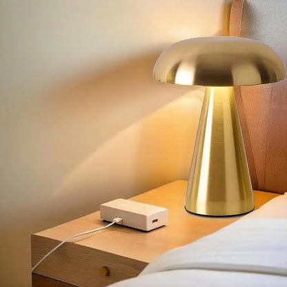 Lampe de chevet champignon LED tactile – Style rétro & moderne