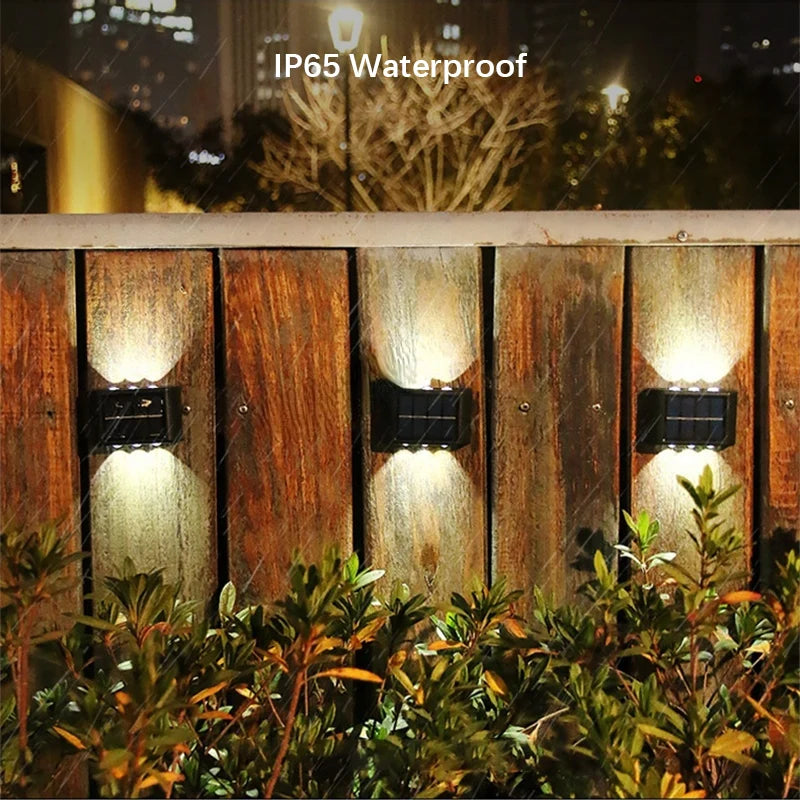 Lampes LED solaires murales – Étanches & automatiques pour jardin