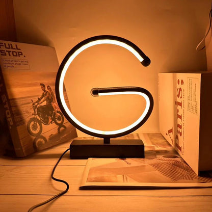 Lampe de table LED spirale – Style contemporain & déco