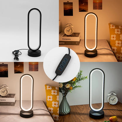 Lampe de table LED spirale – Style contemporain & déco