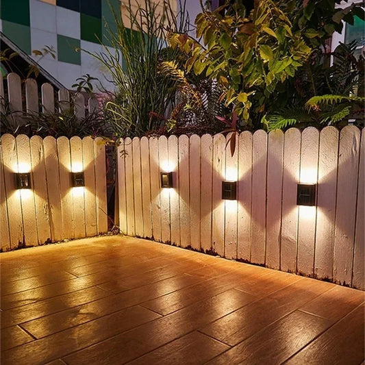 Lampes solaires murales à faisceau