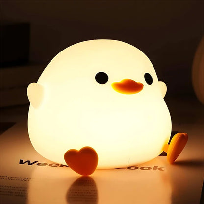 Veilleuse enfant canard silicone – Rechargeable & douce
