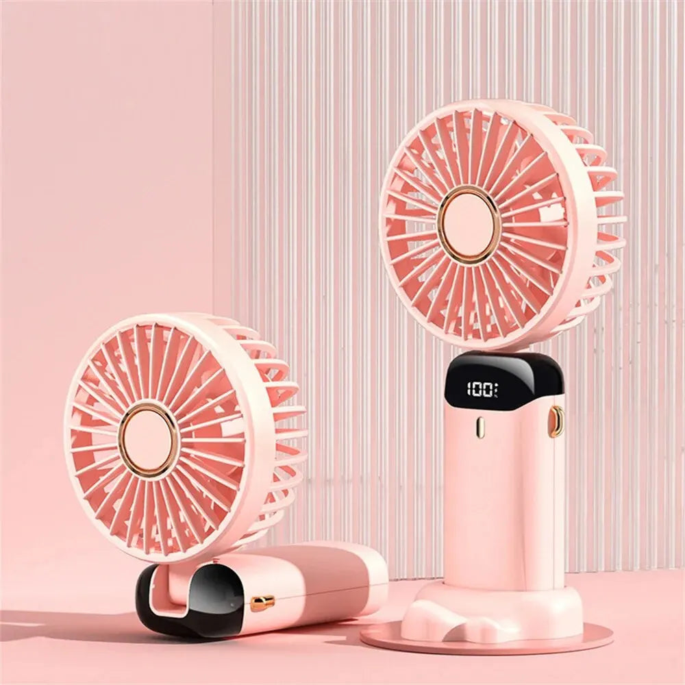 Ventilateur Portable Pliable, Silencieux, Rechargeable