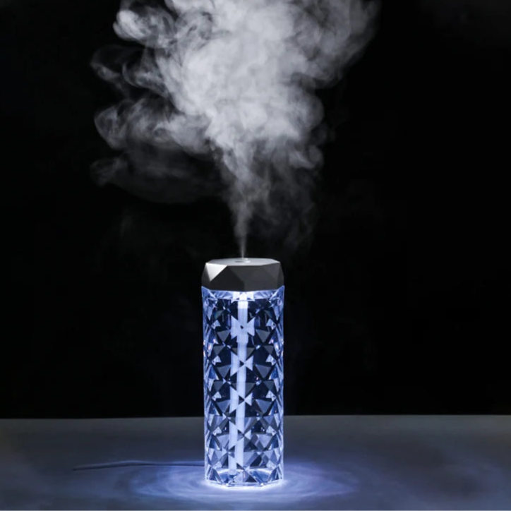 Diffuseur Cristal LED – Humidificateur Élégant & Aromathérapie Apaisante