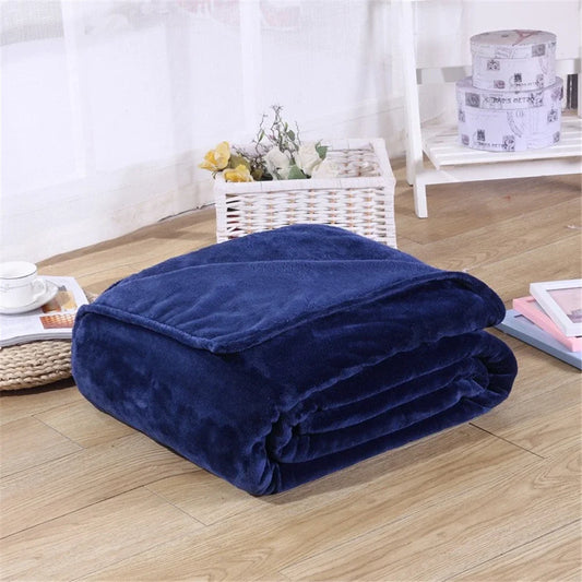Plaid polaire microfibre – 100×140 & 150×200 – ultra-doux