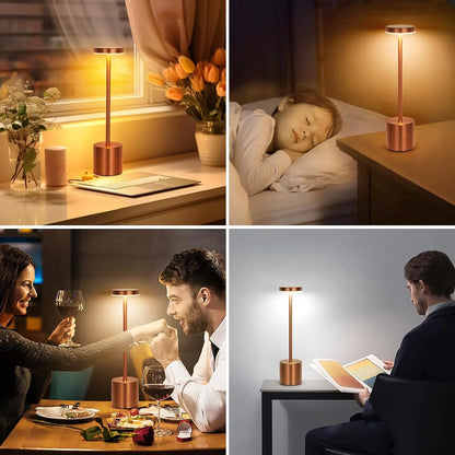 Lampe de chevet ou bureau sans fil – LED tactile rechargeable
