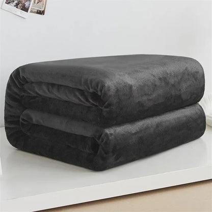 Plaid polaire microfibre – 100×140 & 150×200 – ultra-doux