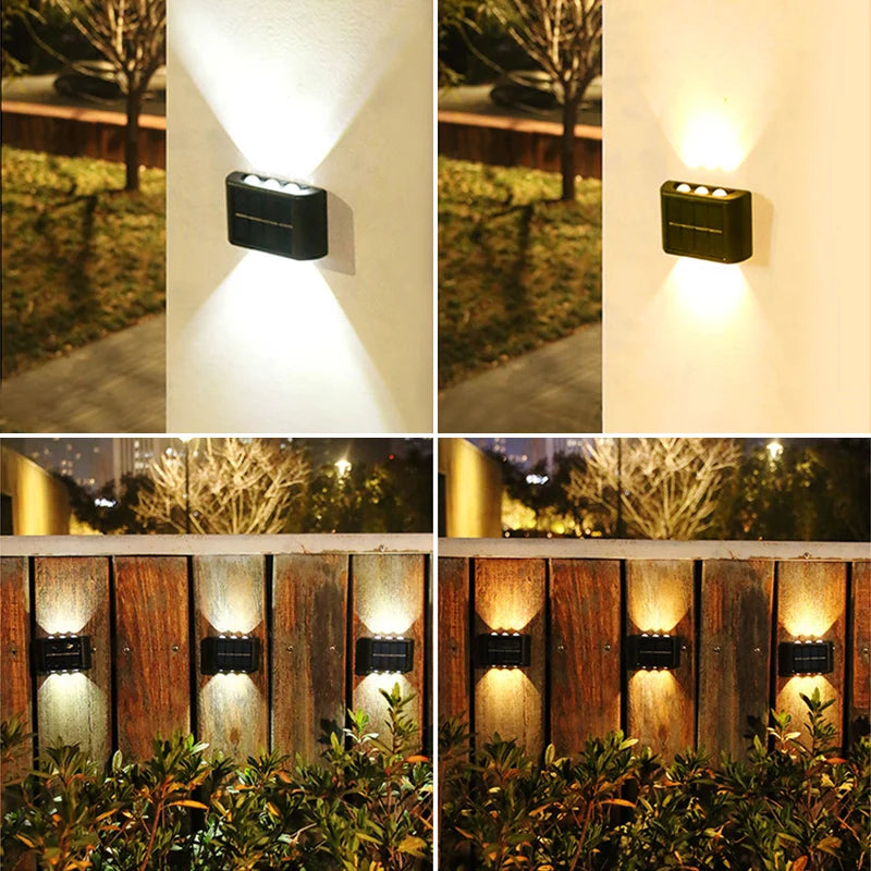 Lampes LED solaires murales – Étanches & automatiques pour jardin