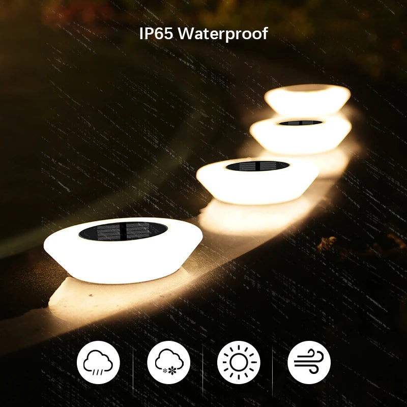Lampes Solaires de Sol Étanches – Éclairage LED Autonome pour Jardin & Allées