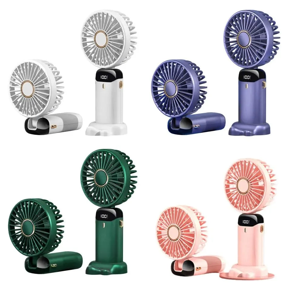 Ventilateur Portable Pliable, Silencieux, Rechargeable