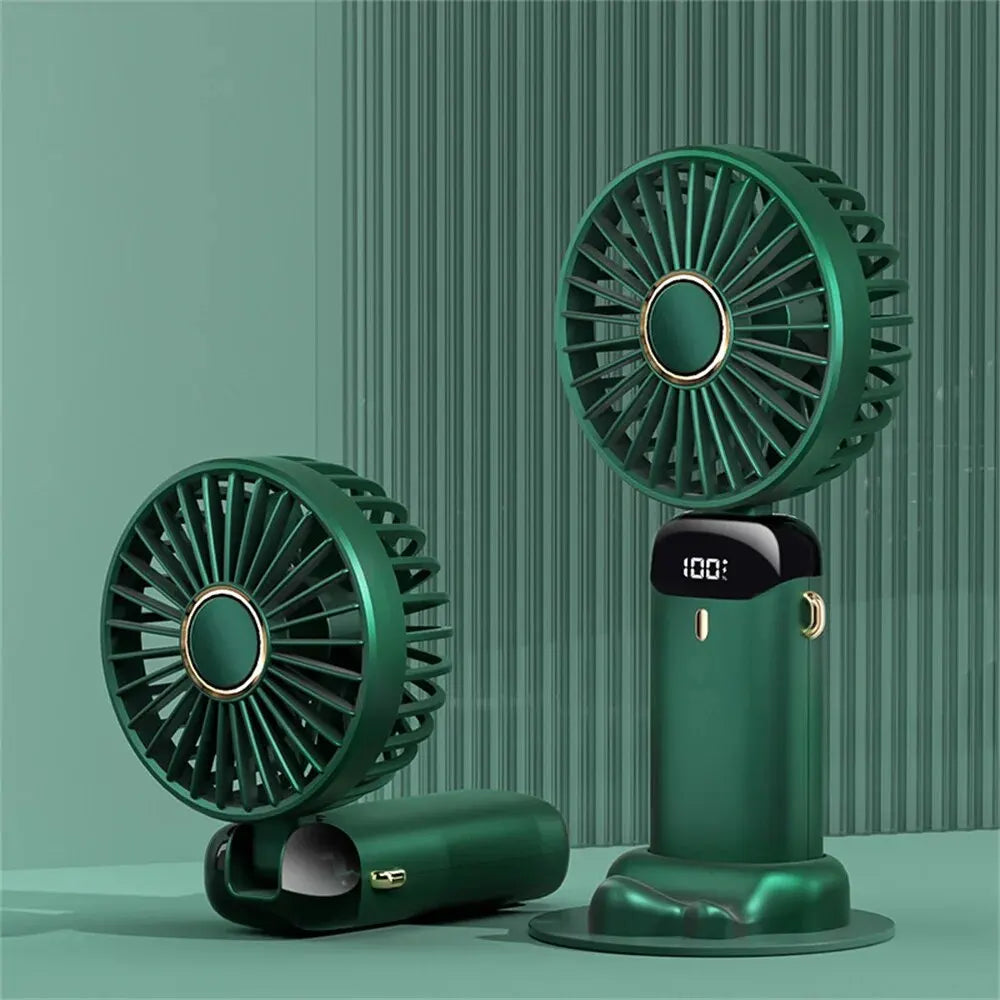Ventilateur Portable Pliable, Silencieux, Rechargeable