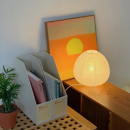 Lampe de table style japonais – Design apaisant