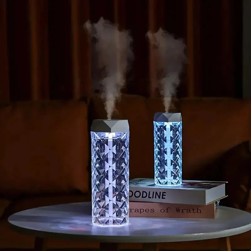 Diffuseur Cristal LED – Humidificateur Élégant & Aromathérapie Apaisante