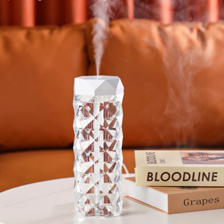 Diffuseur Cristal LED – Humidificateur Élégant & Aromathérapie Apaisante