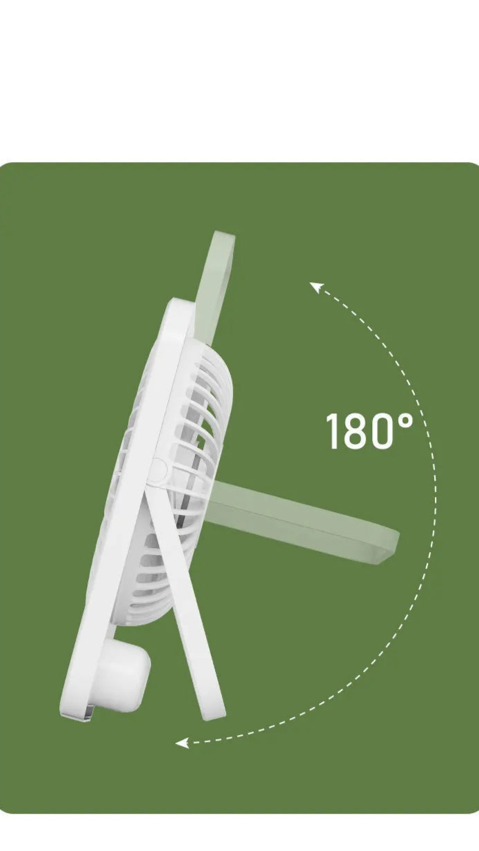 Ventilateur de Bureau Ultra-Silencieux Pliable