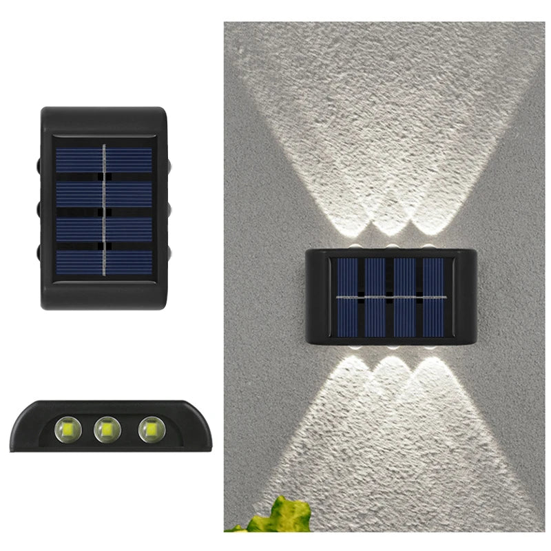 Lampes LED solaires murales – Étanches & automatiques pour jardin