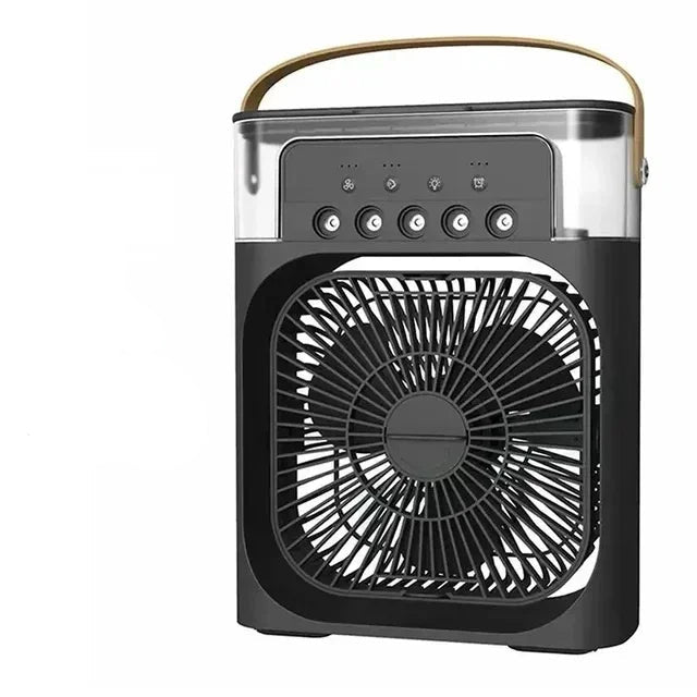 Ventilateur Humidificateur Portable 3-en-1 avec Lumière LED