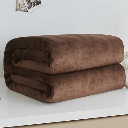 Plaid polaire microfibre – 100×140 & 150×200 – ultra-doux